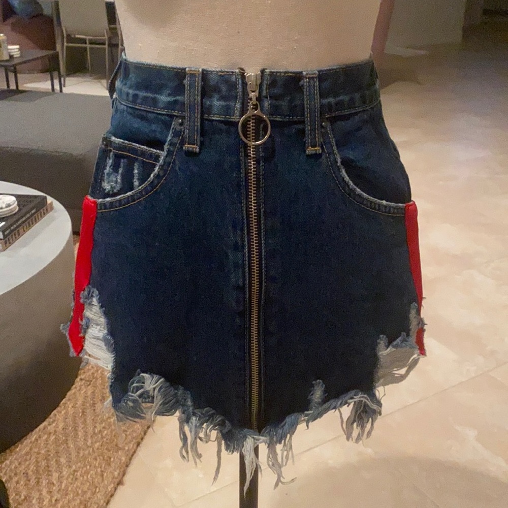Carmar denim skirt